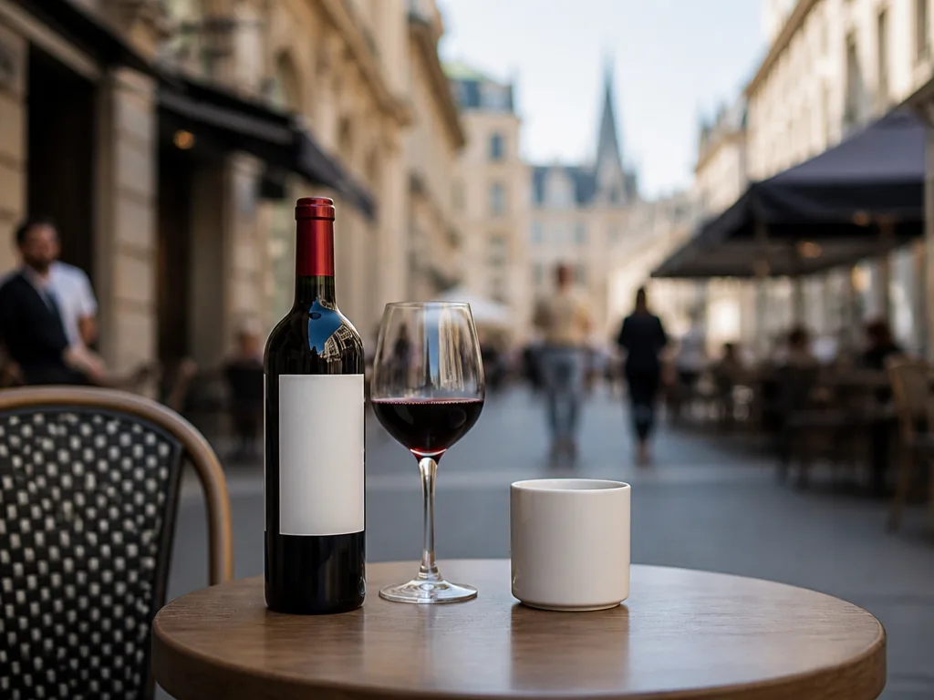 Place bordelaise vivante, terrasses de bistrot et passants à l'heure de l'apéro
